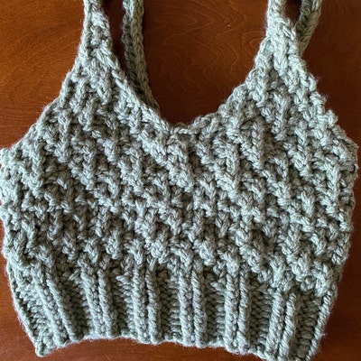 Devil Wears Brada Digital Download Chunky Knit Bralette - Etsy