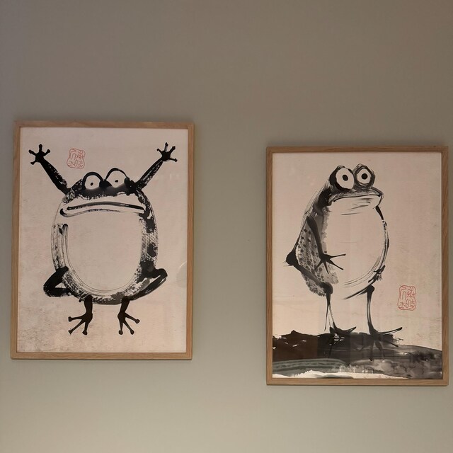 Vintage Ukiyo-e Frog Print: Japanese Woodblock Art (matsumoto Hoji