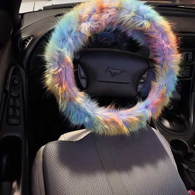 Fluffy Steering Wheel + Gearshift + Handbrake Cover – luxuryturbocar