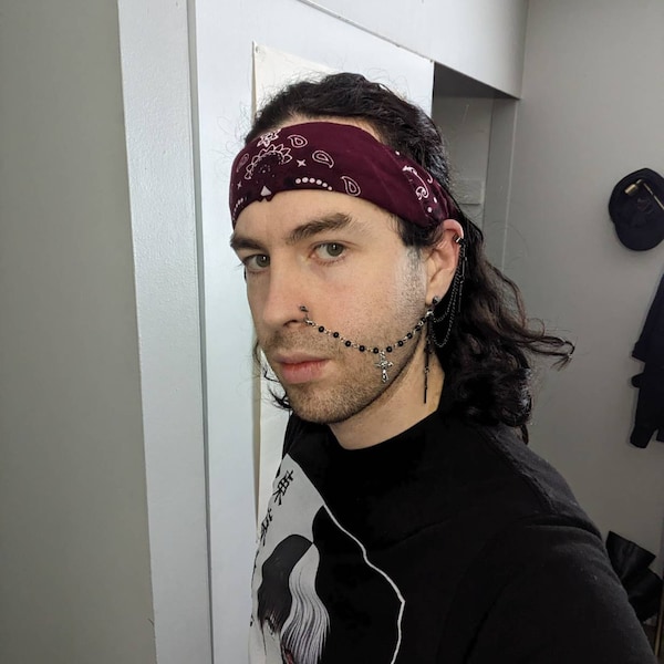 Unisex Stainless Steel Twist Chain Leather Bootstrap Double Thick FREE ...