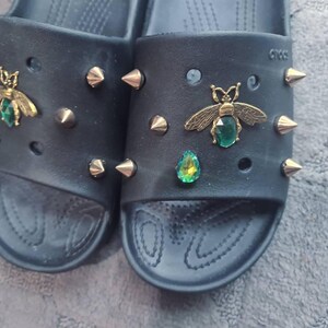 Punk Clog Charms Set: Lion Head & Chain Shoe Decoration - Etsy