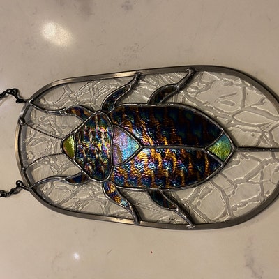 Stained Glass Insect, Stained Glass Beetle Pattern, Digital Download ...