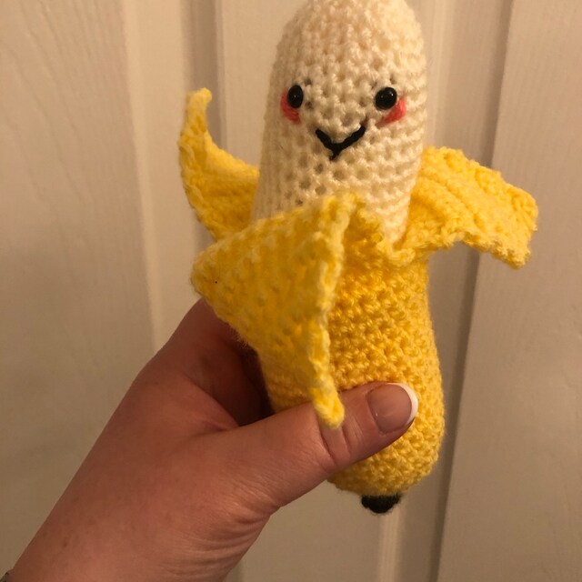 w*様 バナナおねえさんのキーホルダー◎ 編みぐるみ how to crochet amigurumi 