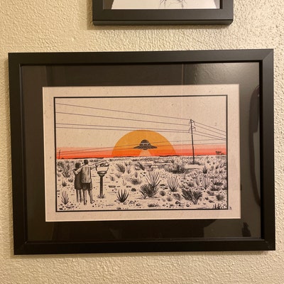 Poster and Frames Marfa Texas Giclée Art Prints West Texas Landscape