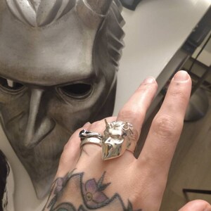 Nameless Ghoul of Ghost Ring Sterling Silver - Etsy