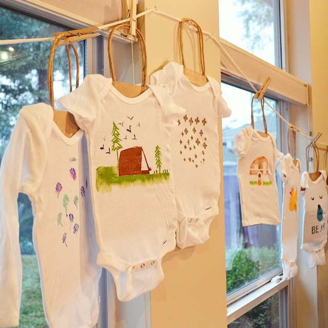 Baby Shower Idea: Onesie Decorating - Kitchen Concoctions