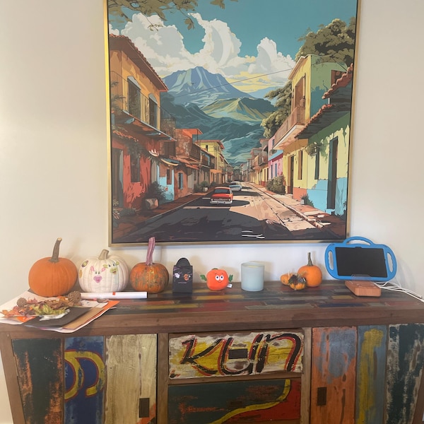 Mexican Wall Art Traditional Mexican Home Painting Mexican Housewarming