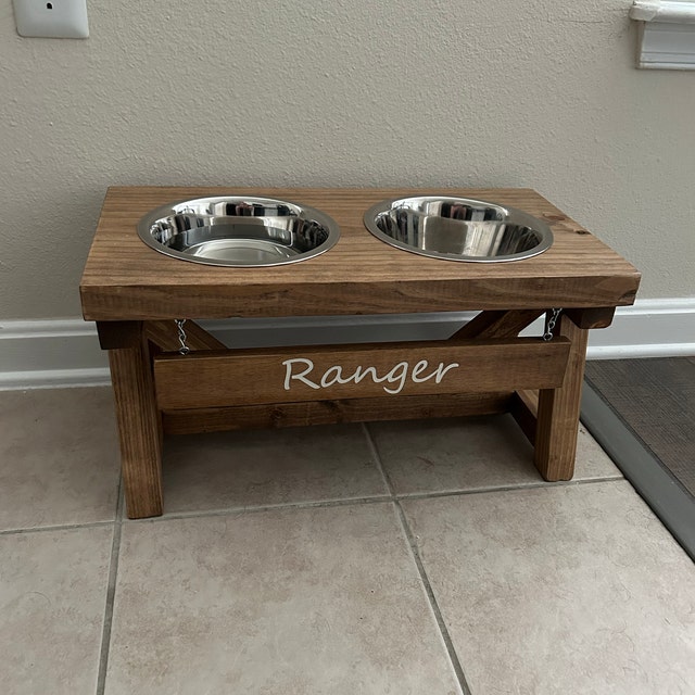 DIY Modern Elevated Dog Bowl Stand - Handmade Weekly