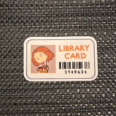 Arthur Library Card Sticker, PBS Library Card Sticker, Arthur Library ...