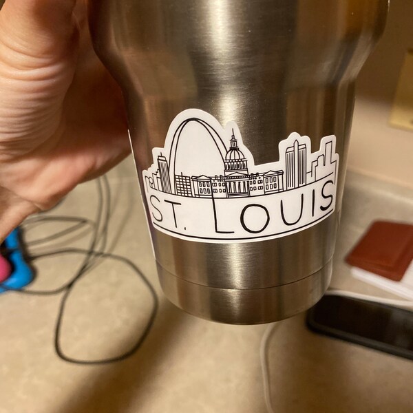 St. Louis Skyline Vinyl Sticker, Missouri,best Friend Gift, Birthday ...