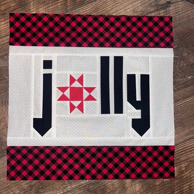 DIGITAL Pattern: Jolly Mini Quilt wall Hanging or Pillow - Etsy