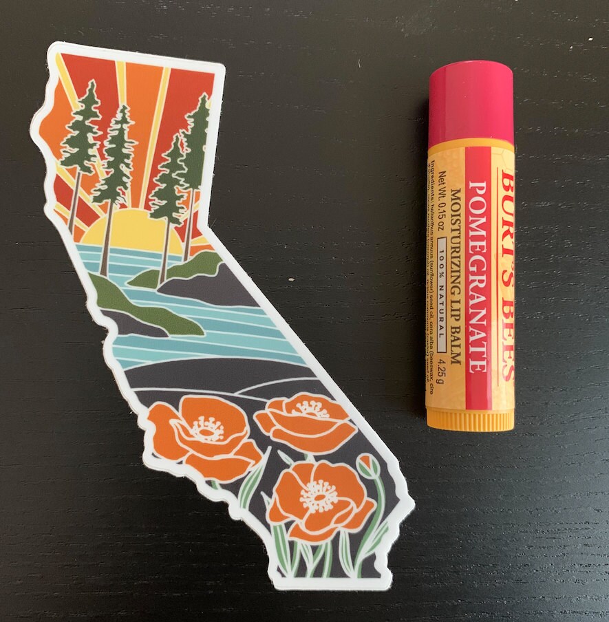 California Poppy Durable Sticker | High Quality Bumper Sticker | United States Vinyl Decal | Weatherproof Sticker | 3&quot;