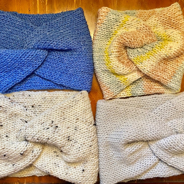 Headband Machine Knit Pattern Addi Ear Warmer PATTERN / Addi Express ...