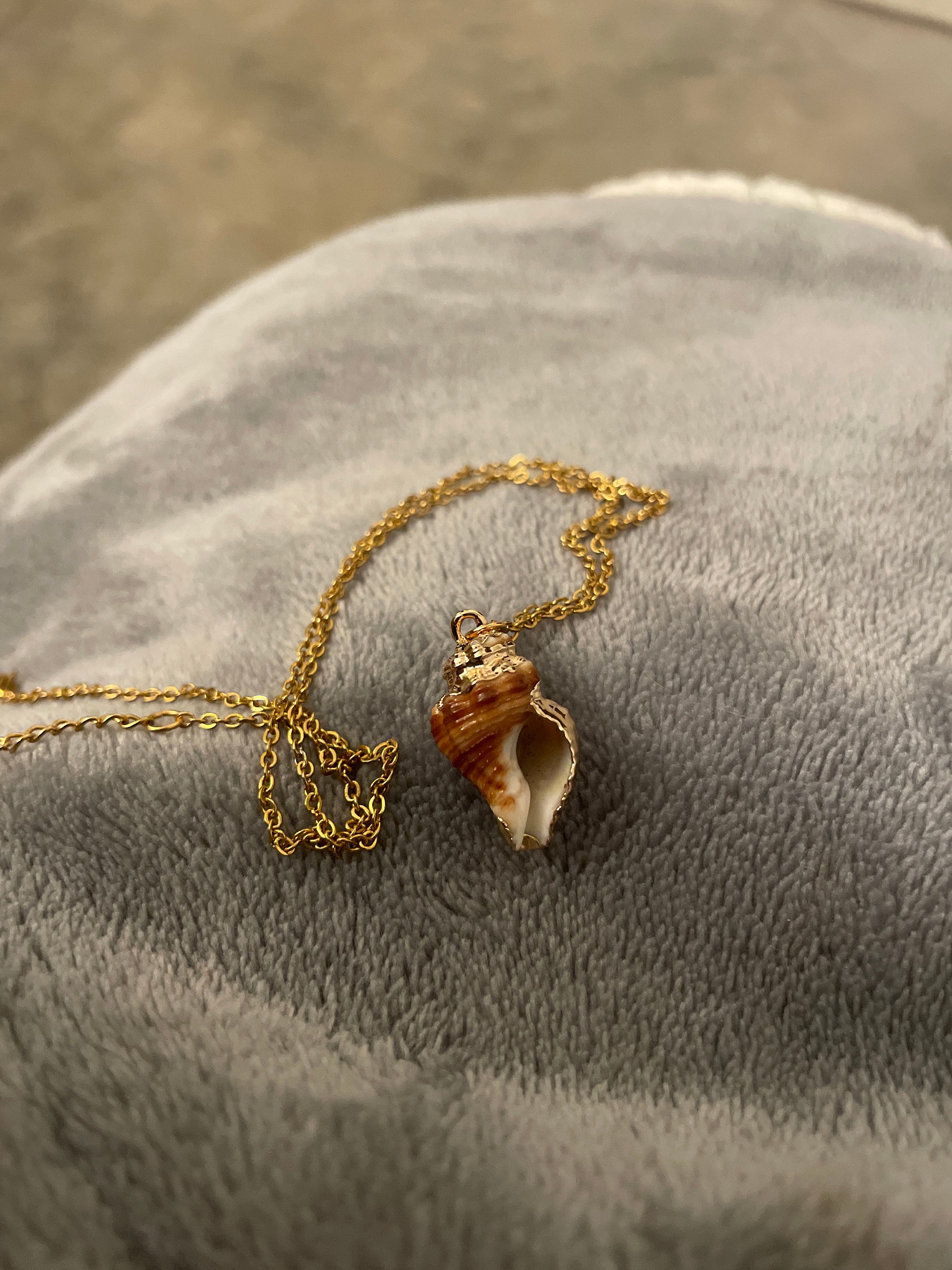 Natural Seashell Necklace, Boho Jewelry, Seashell Pendant Necklace, Cowrie Adjustable Necklace, Beach Wedding, Ocean Jewelry