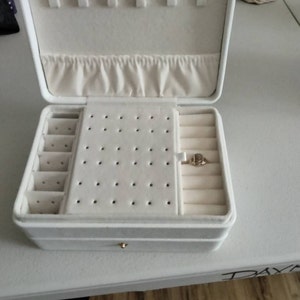 2 Layer Jewelry Organizer Box Customized Name Jewelry Cases ...