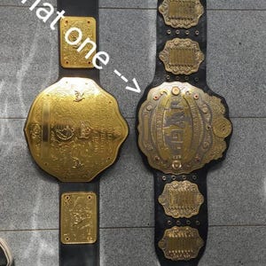 新日本プロレス 第4代IWGPヘビー級チャンピオンベルト 5枚セット 真鍮