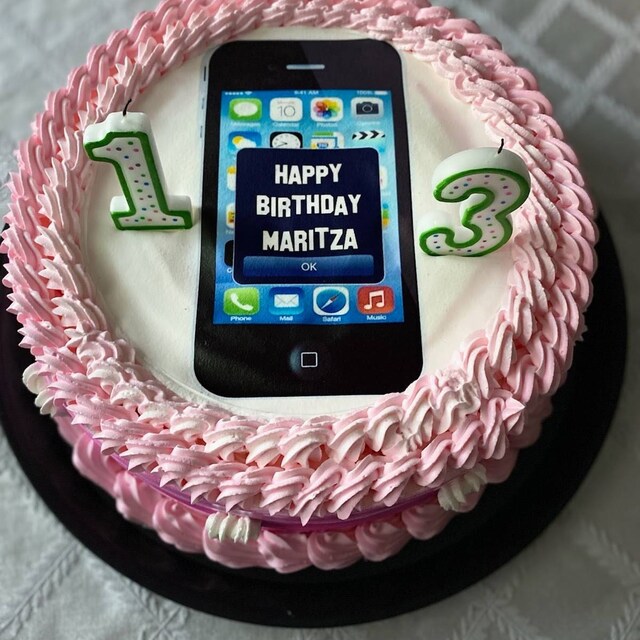 IPhone EDIBLE Cake Topper Image Cupcakes, Edible Phone Image IPhone EDIBLE Cake Topper Image Cupcakes, Edible Phone Image
