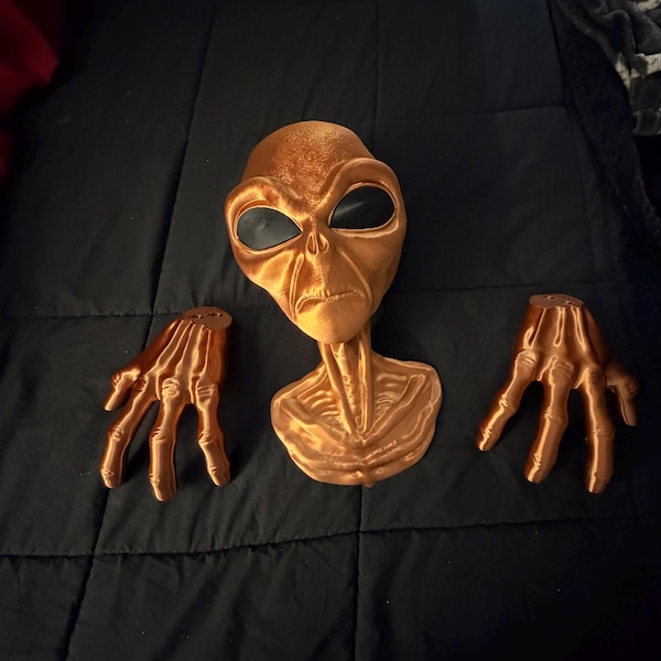 Alien Wall Art Mount 3d-printed Headphone Mount| Greys UAP UFO - Etsy