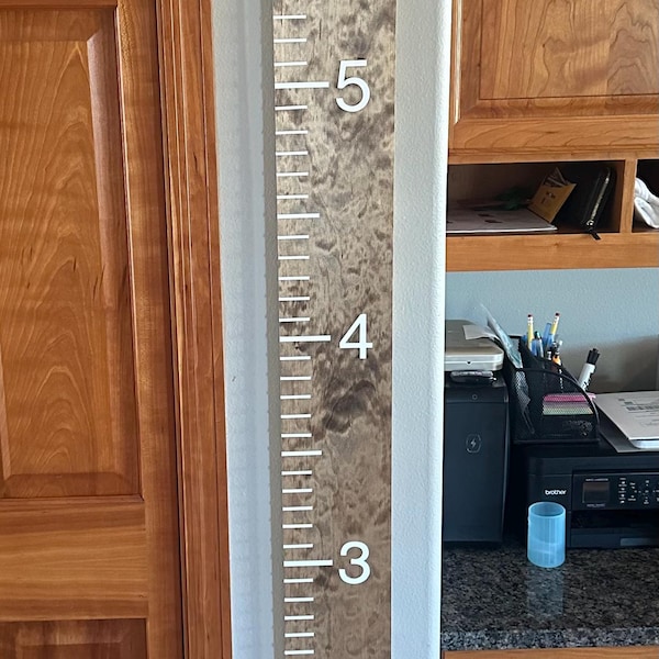 Personalized Family & Kids Growth Chart | Large Ruler 3D | Nursery ...