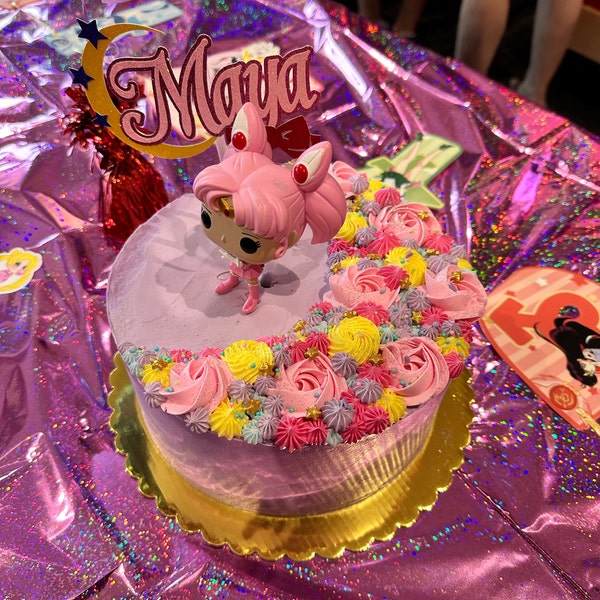 PERSONALIZED Sailor Moon Inspired Name Glitter Die Cut/party ...