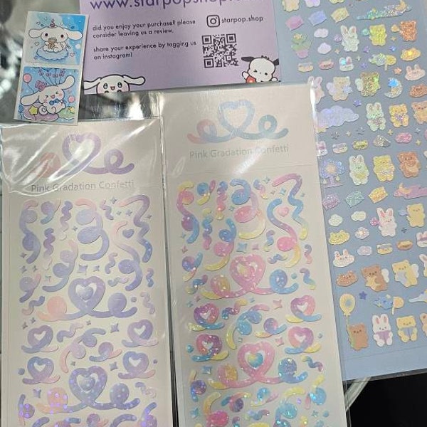 Kpop Polco Deco Stickers "mini Bears" - 1 PC | Kawaii Cute Kpop ...