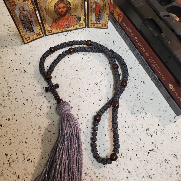Religious Rope Orthodox Prayer Rope 100/150 Knots, Orthodox Komboskini, Christian ...