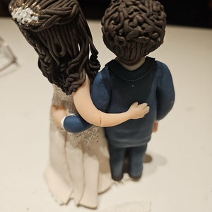 Custom Bride and Groom Wedding Cake Topper DEPOSIT ONLY - Etsy