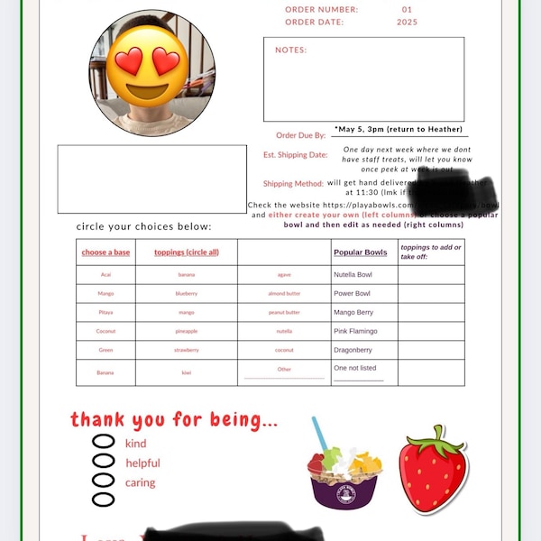 Printable Weekly Kids Behavior Chart , Custom Parent Reward Chart ...