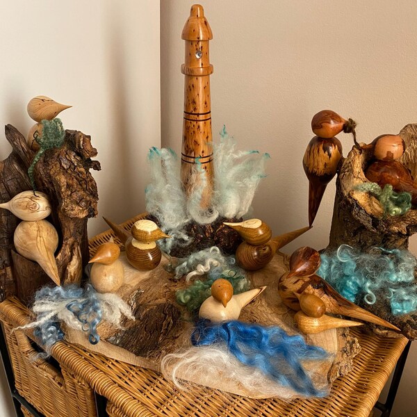 Spirit of Summer, Carded Wool and Curly Wool Box. Hand Dyed, Ethically ...
