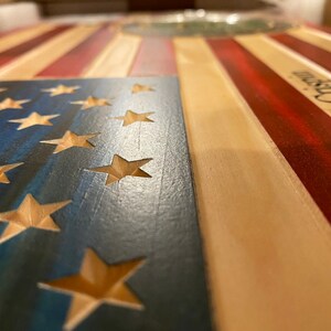 CMB. Combat Medical Badge American rustic flag | Etsy