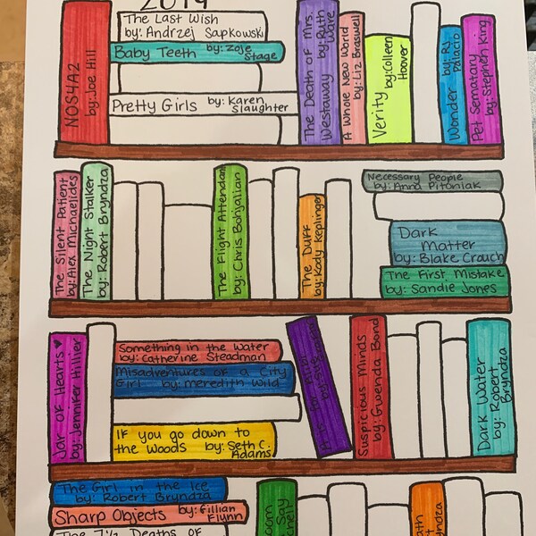 Printable Popsugar Reading Challenge Book Tracker 2020, Full Page. - Etsy