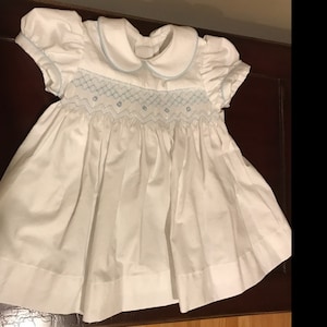 Pink Hand Smocked Cotton All-in-One (0-12mths)