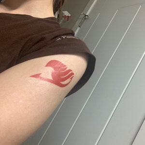 Fairy Tail Temporary Tattoo Fairy Tail Guild Logo Cosplay Etsy Singapore