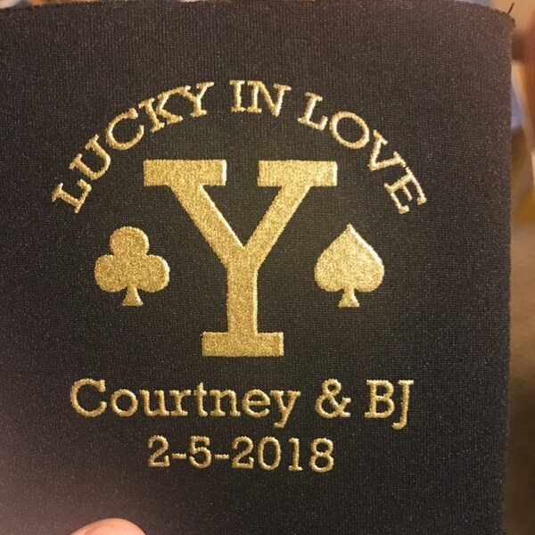 Las Vegas Wedding Favors, Wedding Ideas, Just Married Gifts, Monogram ...