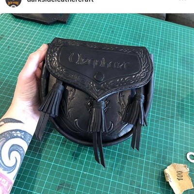 Leather Rob Roy Sporran DIY Pattern - Etsy