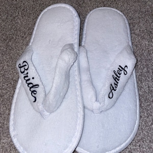monogrammed slippers