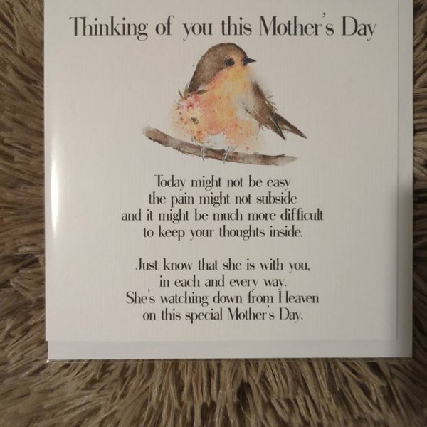 Thinking of You on Mother's Day Card, Sympathy Loss Card for Friend ...