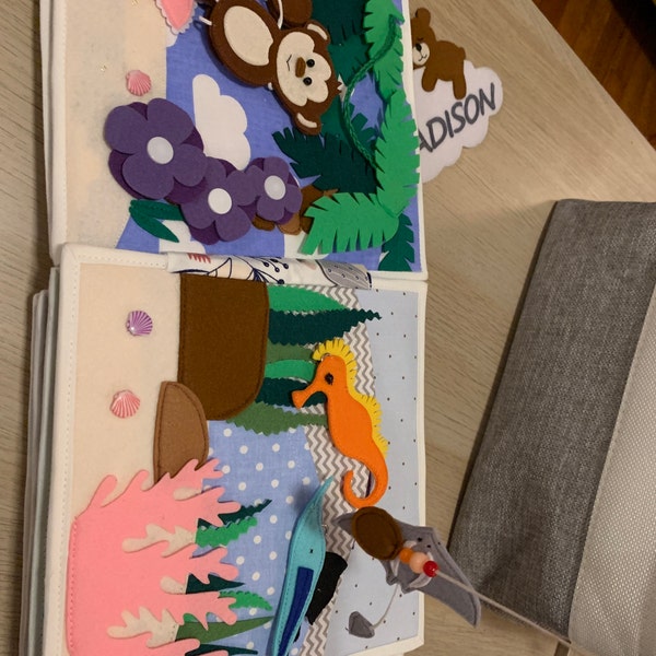 Soft Quiet Book Pages, Fine Motor Skills Education, First Book, Travel ...