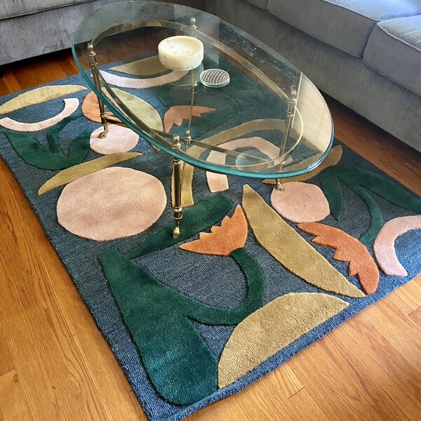 Hand Tufted Wiggles Rugs Wool Rugs Hand Tufted Hand Made Hand Tuft ...