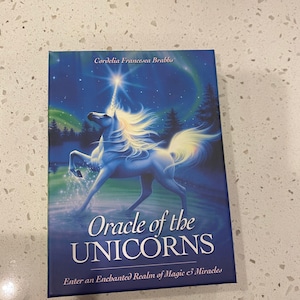 Oracle of the Unicorns Cards and Guidebook Set Tarot Card Deck Book Kit ...