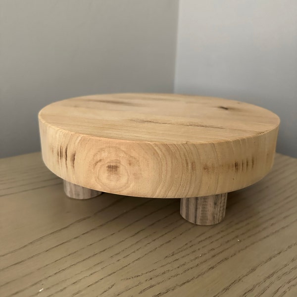 Reclaimed White Oak Wood Riser | Rustic Table Centerpiece - Etsy