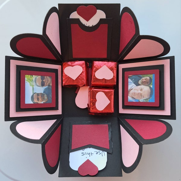 Explosion Box Svg With Rainbow Layers. Exploding Card. Cricut Gift. - Etsy