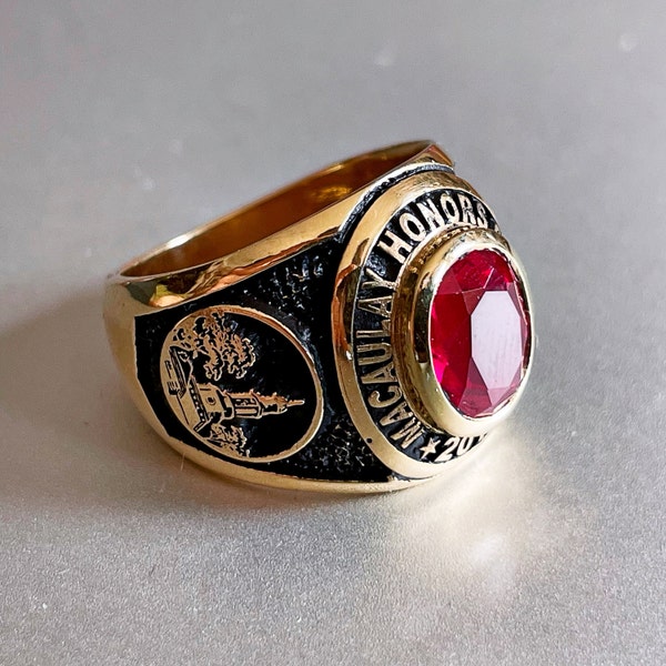 925 Sterling Silver Signet Ring, Logo Ring, Police Gift, Gift for Men ...