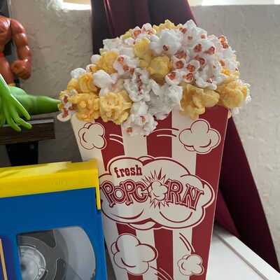 Fake Popcorn, Photo Prop, Party Prop, Realistic Popcorn, Movie Room ...