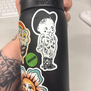Kewpie Cowgirl Vinyl Sticker 1.6" x 3.5"