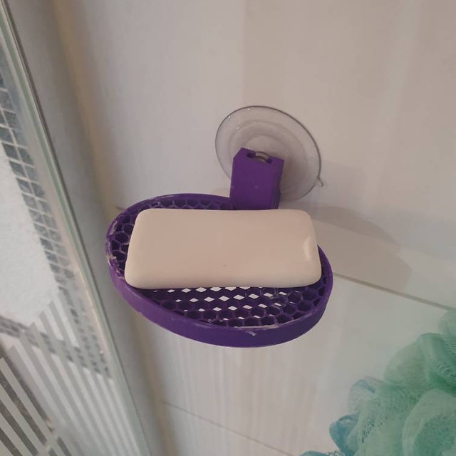 Soap Dish for Shower with Suction Cup, Shower Soap Holder, Stainless Steel Bar Soap Holder, Soap Holder for Shower Wall, Soap Dishes for Bathroom, SOA