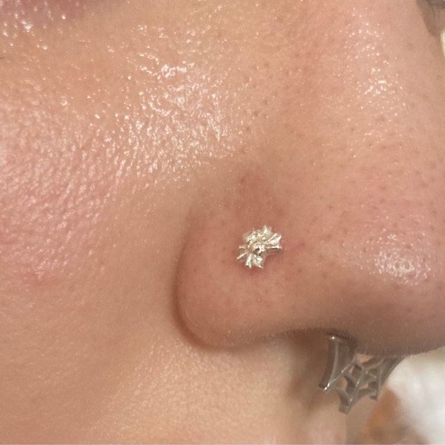 Spider Nose Ring Spider Nose Stud Spider Stud Bug Nose Ring