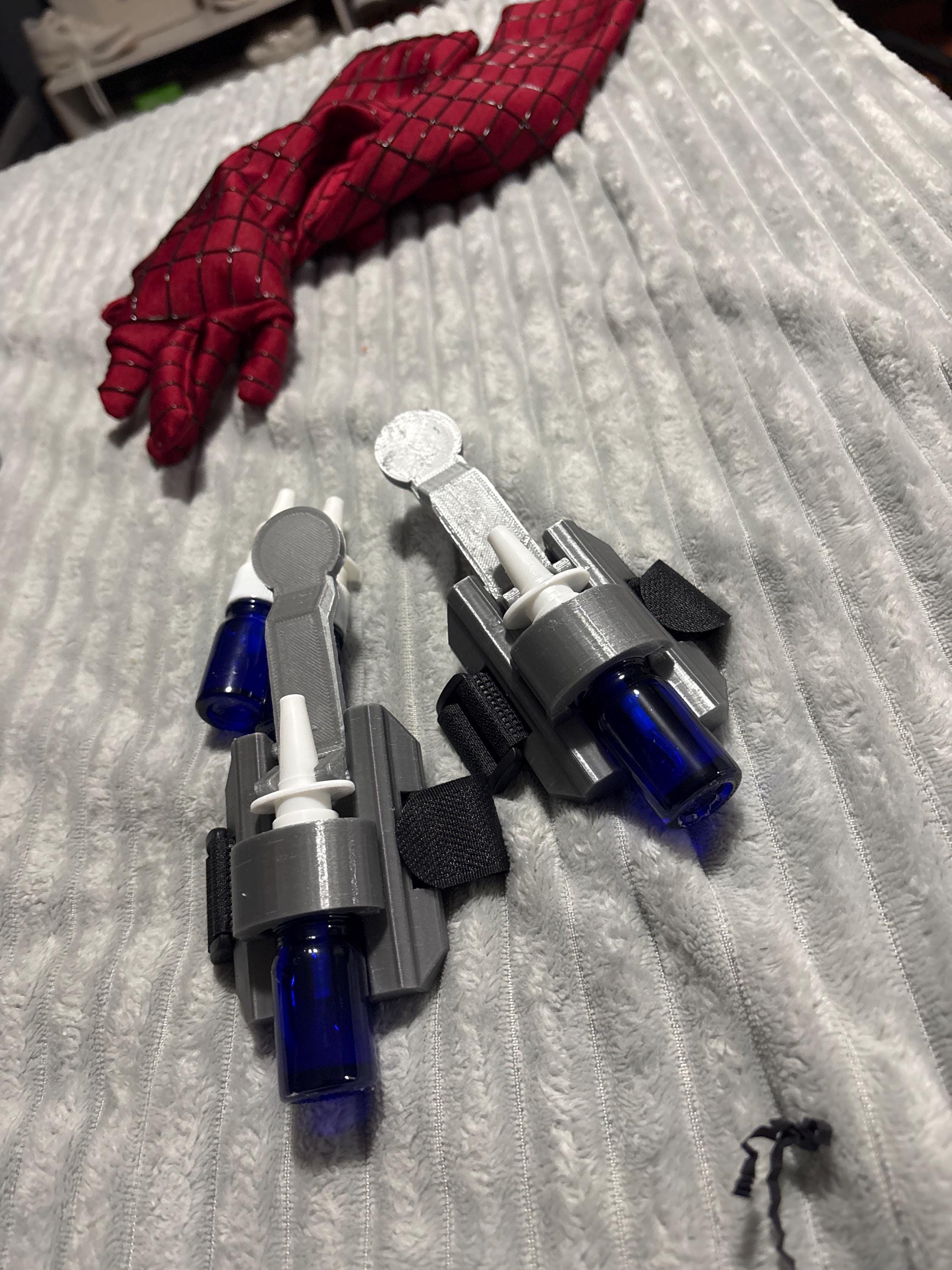 Customer photo of 3D Printed Web Shooter x2 | Functional Water Spray | Spider-Man Cosplay Prop | Superhero Costume Gift