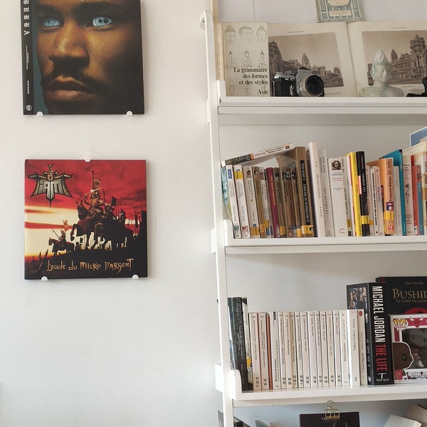 Support Mural Acrylique Pour Disque Vinyle « Now Playing » - Blanc, 18x3.5x4.5cm, Décoration Salon - 6