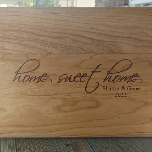 Our First Home Custom Cutting Board - First Home Gift - New Home Gift ...